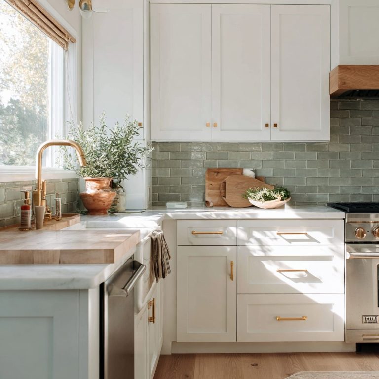 Sage Green Backsplash